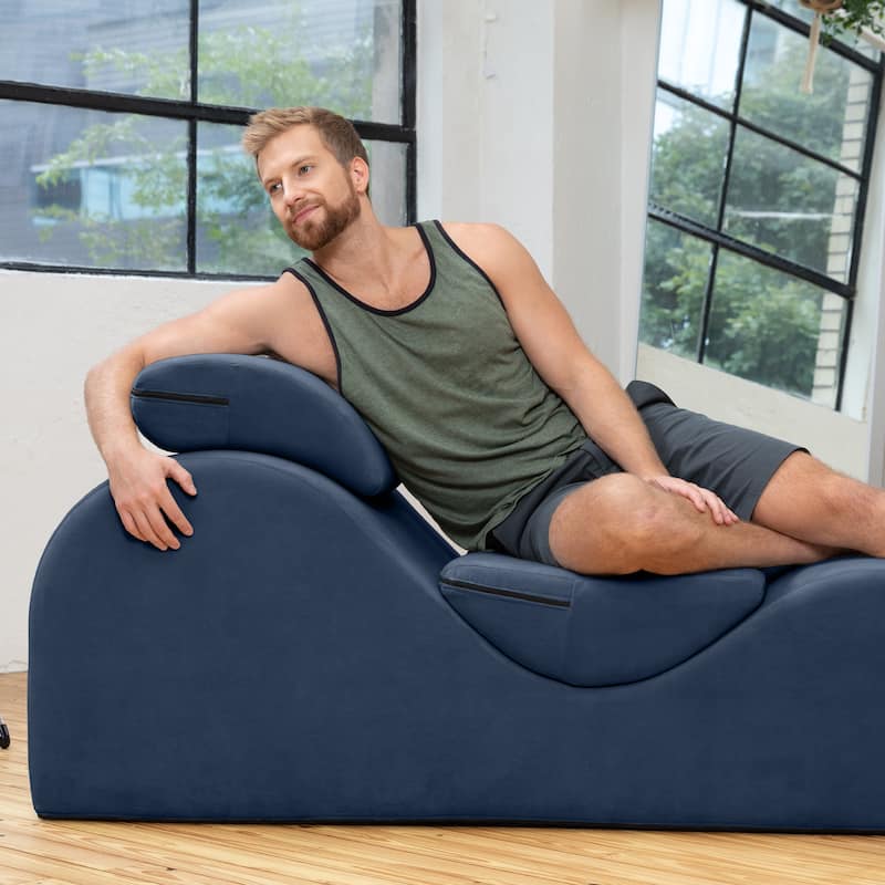 Avana Luvu Lounger - Chaise Lounge Chair for Yoga, Exercise, Stretching, Massage and More - High Density Foam Core