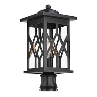 19 Inch Post Light With Clear Glass