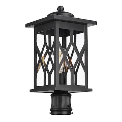 19 Inch Post Light With Clear Glass