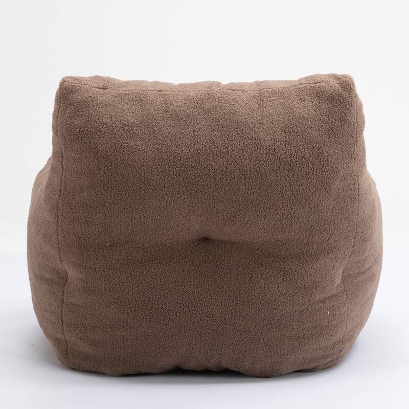 Ultra-Soft Teddy Fabric Memory Foam Bean Bag Chair