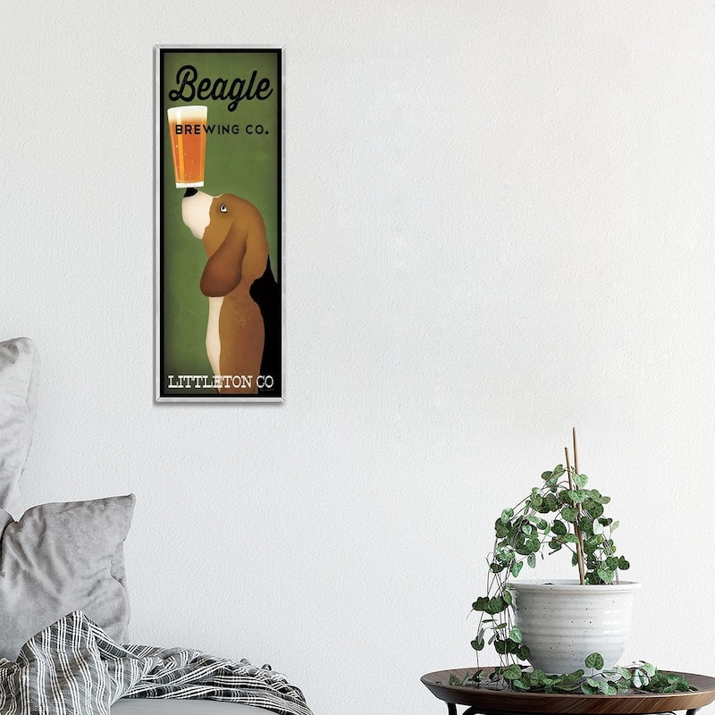 iCanvas "Beagle Brewing Co." by Ryan Fowler Framed