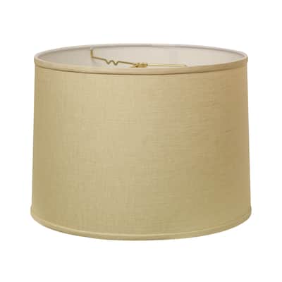 Drum Hardback Lampshade with Washer Fitter, Beige