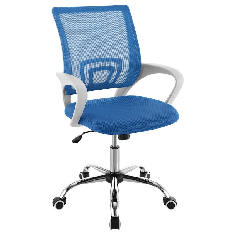 Felton Upholstered Adjustable Home Office Desk Chair - Blue