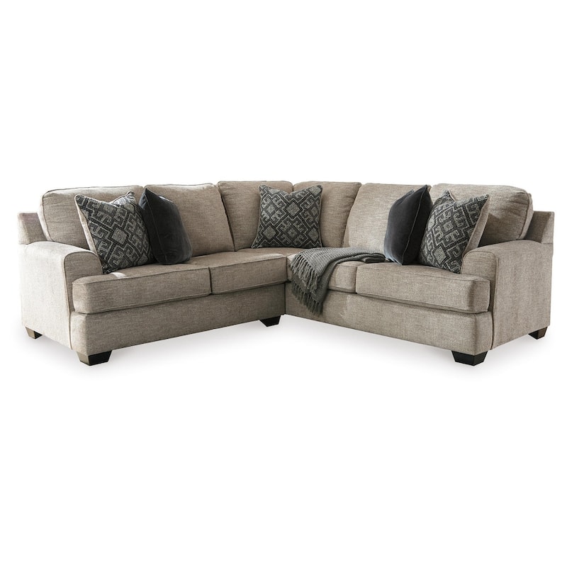 Signature Design by Ashley Bovarian Beige and Grey 2-Piece Sectional Sofa