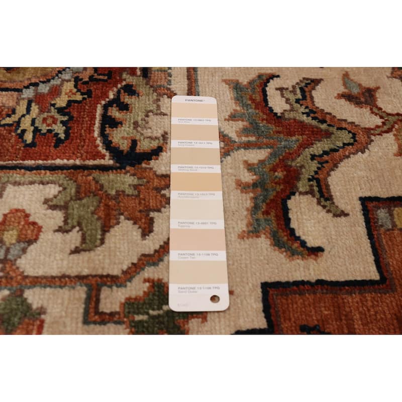 ECARPETGALLERY Hand-knotted Jules Sultane Ivory Wool Rug - 8'8 x 11'7