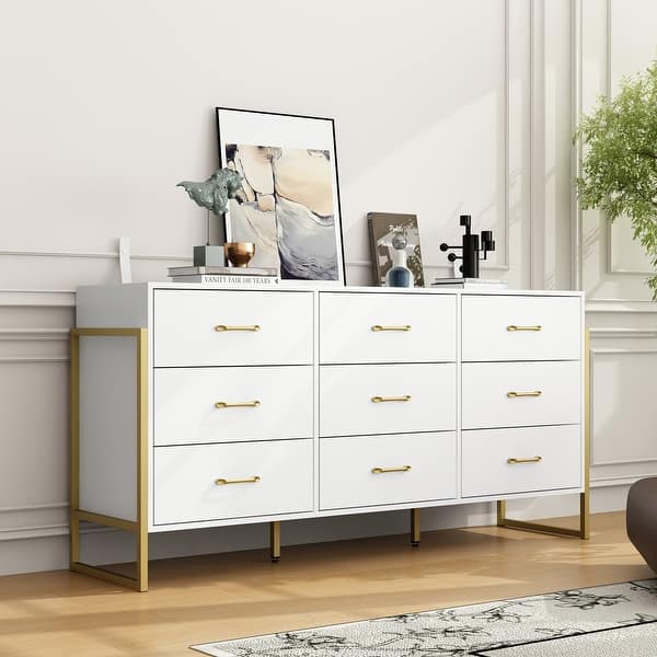 blue dress for baby girl JXQTLINGMU 52 inch Farmhouse 8 Drawers Double Dresser – lingmu main image 1