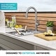 preview thumbnail 31 of 30, Kraus 15 in. Topmount Workstation Stainless Steel Outdoor Kitchen Sink