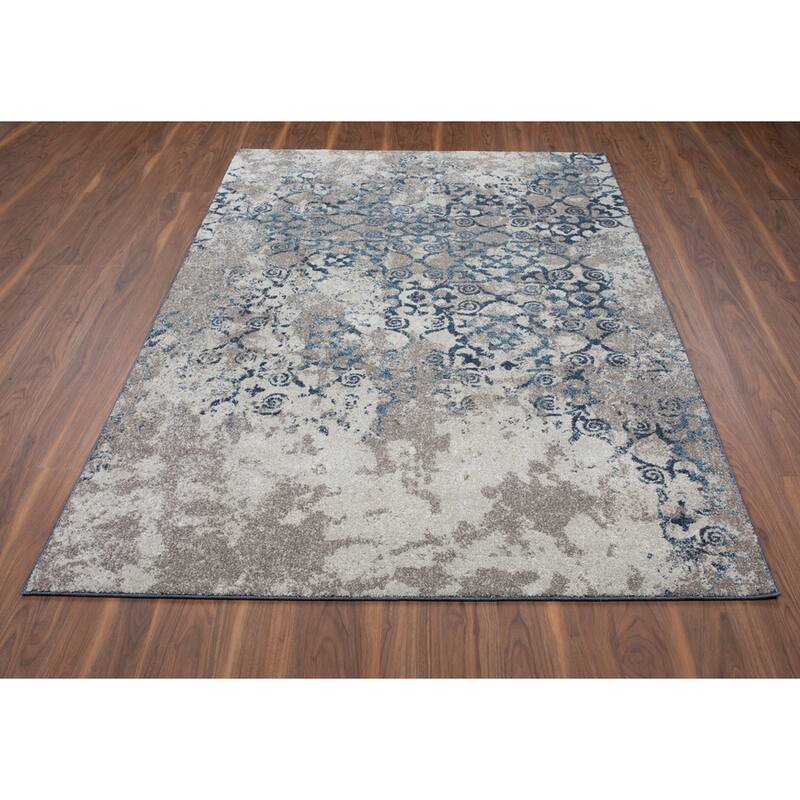 Addison Wellington Canterbury Navy/Ivory Area Rug (7'10 x 10'7) - 7'10" x 10'7"