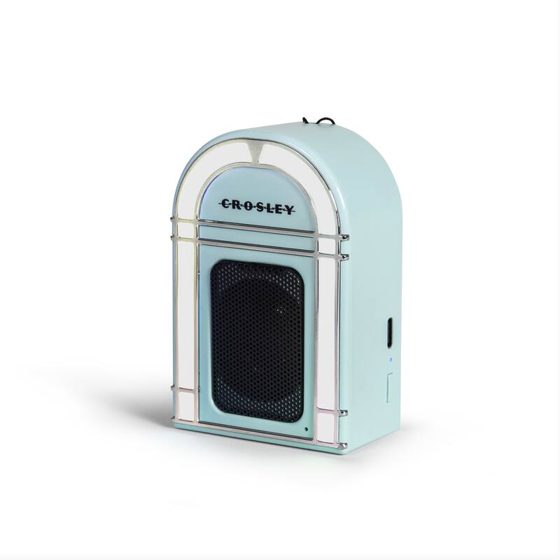 Crosley Mini Jukebox Portable Bluetooth Speaker In Aqua Blue