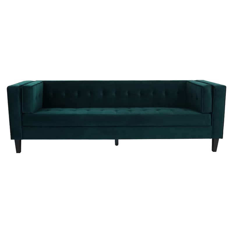 Viola Velvet Cushion 3-Seater Sofa Couch by Christopher Knight Home