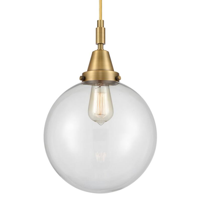 Innovations Lighting 447-1P-G202-10 Beacon 10" Wide Mini Pendant with - Brushed Brass