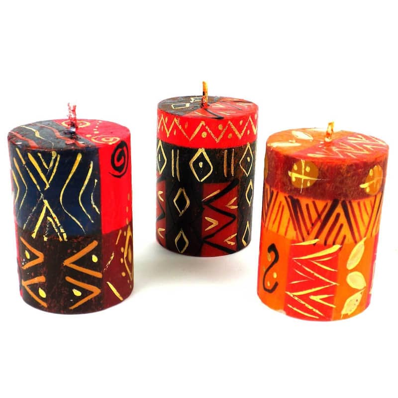 Handmade Bongazi Votive Candles, Set of 3 (South Africa)