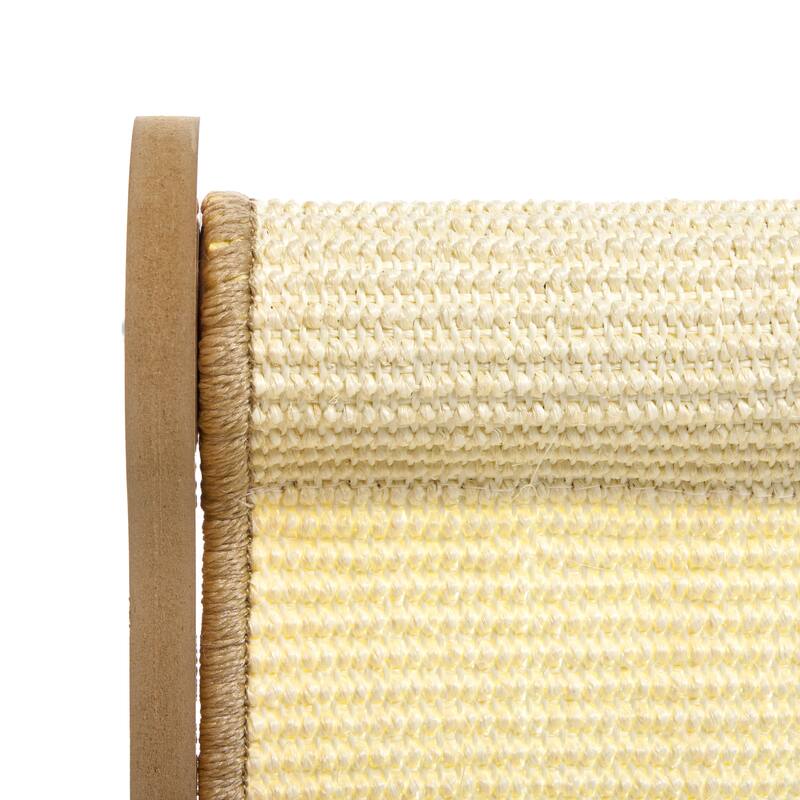 SAFAVIEH Home Natural/Ivory 15"W x 23"L x 11"H Sisal Cat Scratch Lounger - 15"W x 23"L x 11"H