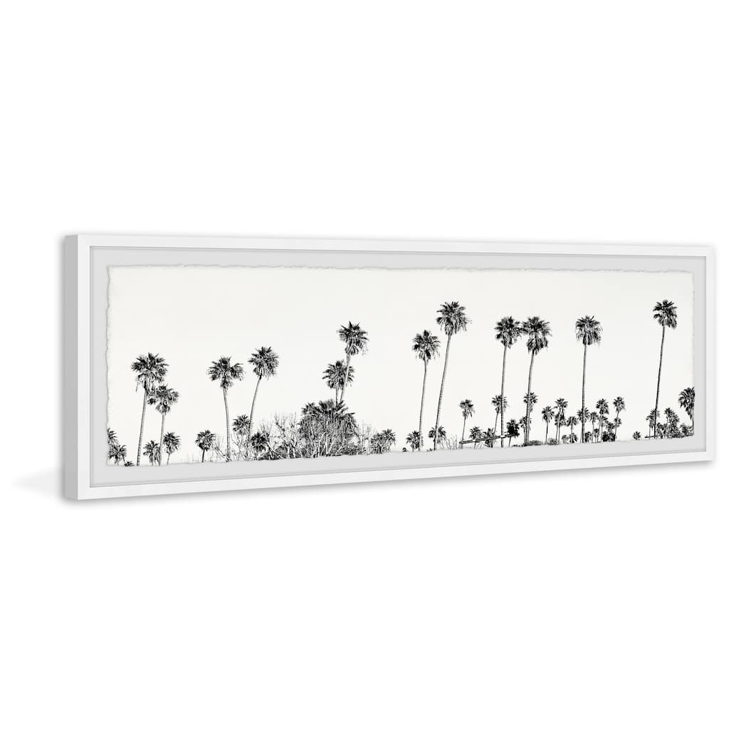 Palm Tree Wall Art - Asian Allure Framed Print - Black & White Tree Photography - Home Decor Accent