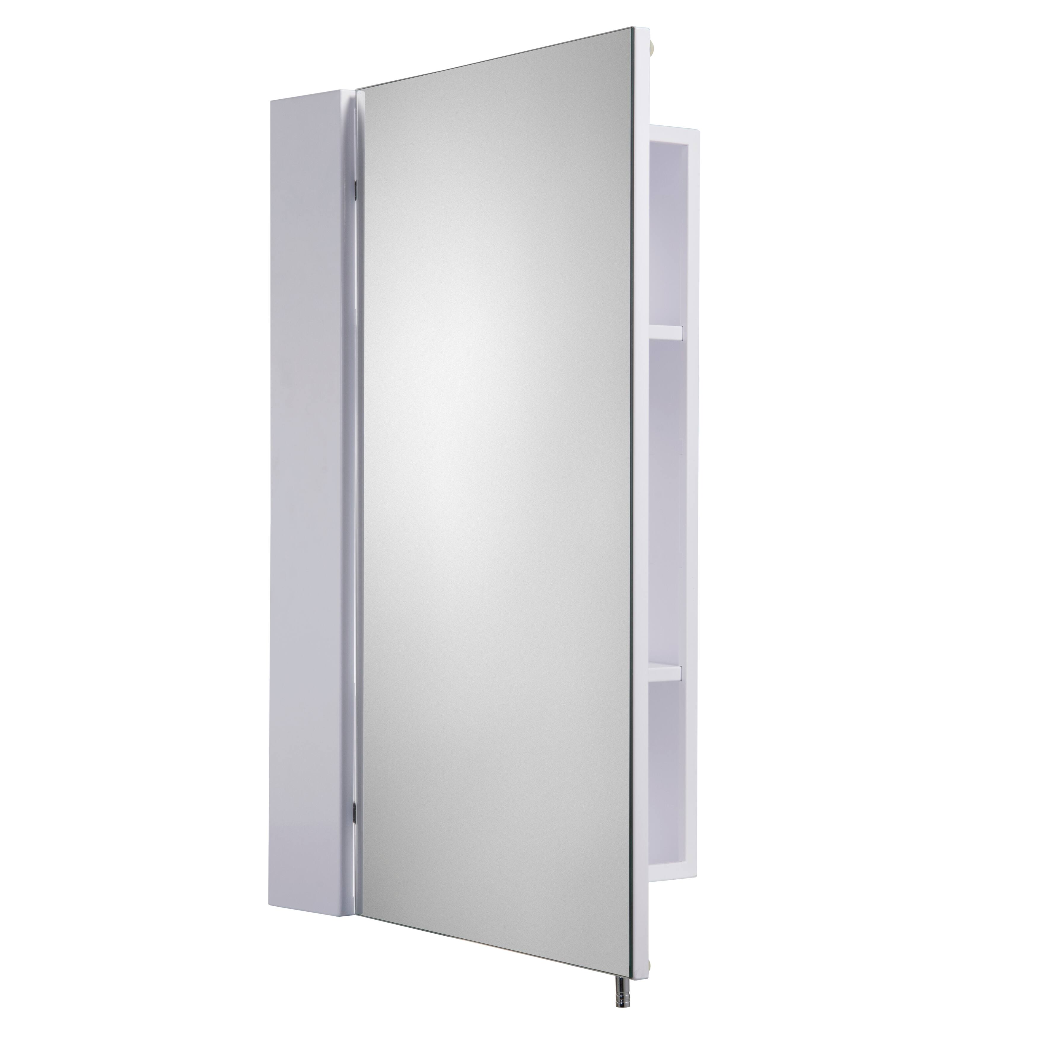 Croydex Finchley Single Door Bathroom Medicine Mirror