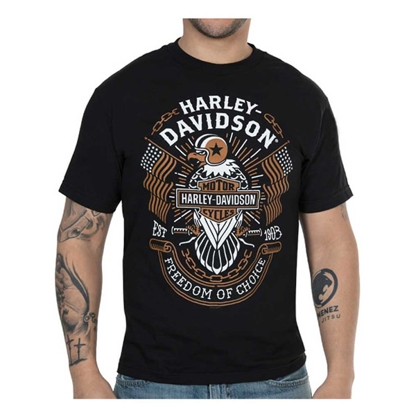 Harley-Davidson Men's Freedom of Choice Short Sleeve Crew T-Shirt - Black