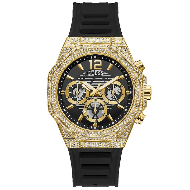 Guess Men's Momentum Black Gold Tone Multi-function Black Dial Watch - GW0518G2 - 6 (36)