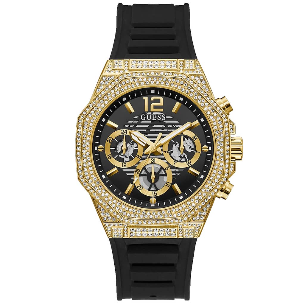 Guess Men's Momentum Black Gold Tone Multi-function Black Dial Watch - GW0518G2 - 6 (36)