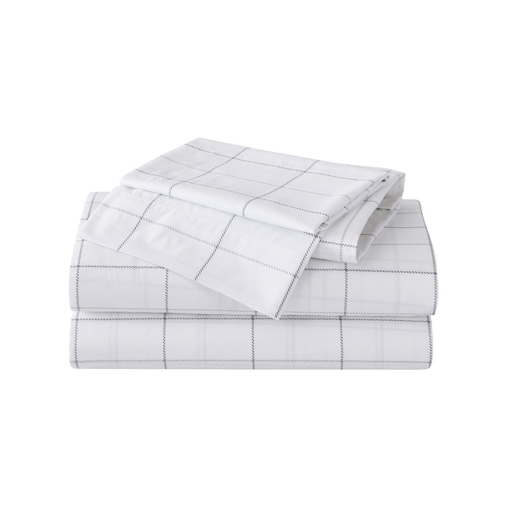 Eddie Bauer Soft & Breathable Cotton Percale Deep-Pocket Sheet Set