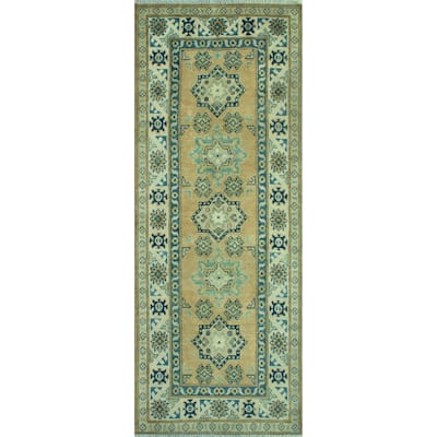 Kazak Gulzar Rust/Ivory Runner - 2'5" x 6'8"