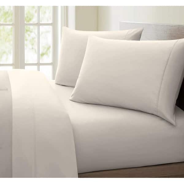 1000 Thread Count Cotton-rich Deep Pocket Sheet Set - Ivory - Queen