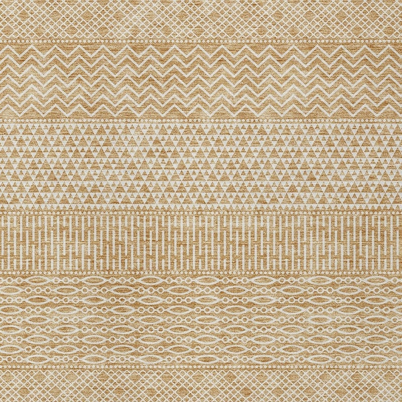 HomeRoots Chevron Modern Rectangle Outdoor Rug