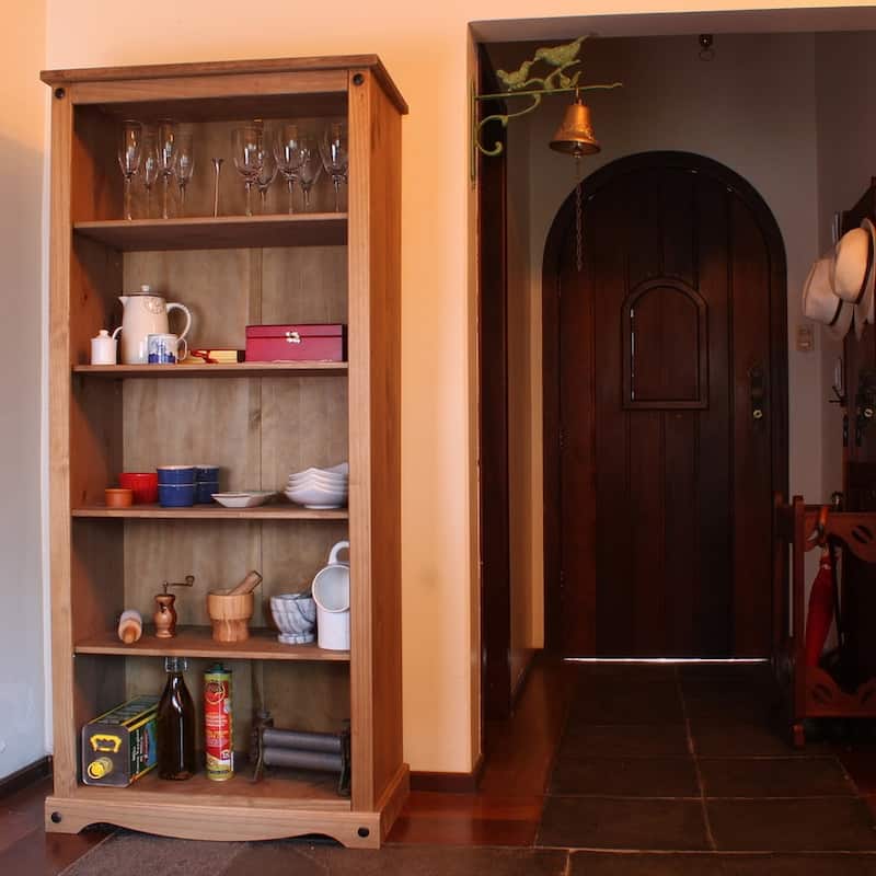 Wood Bookcase 5 Shelf Corona Collection | Furniture Dash