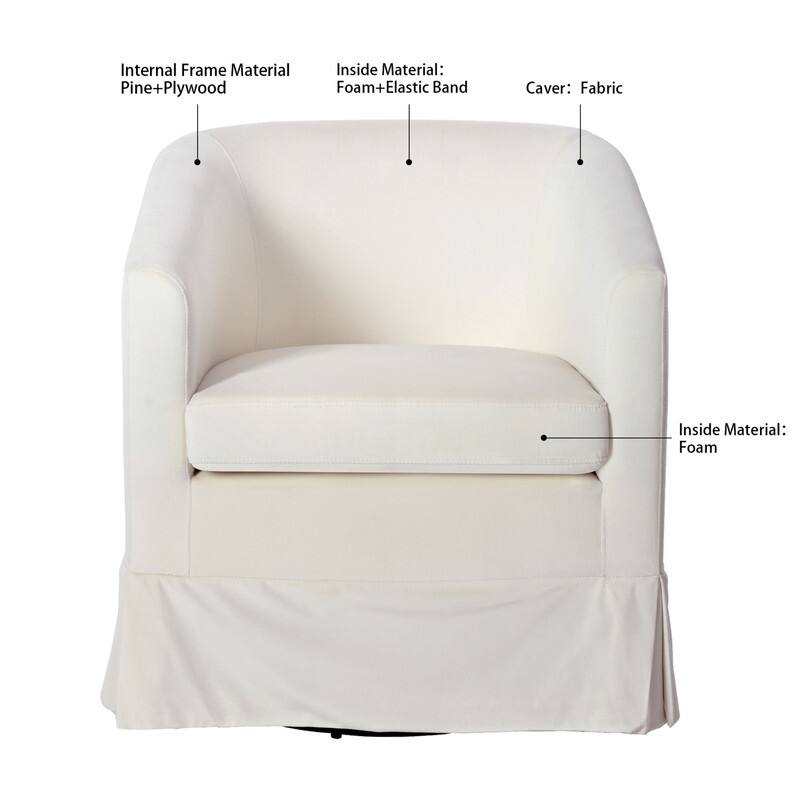 27.36" Wide Swivel Chair