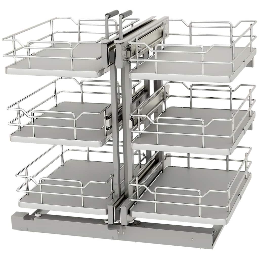 Rev-A-Shelf 53PSPE3-15SC Modern 26-3/8"W x 26-1/2"H Soft Close 3 Tier