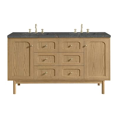 James Martin Vanities 545-V60D-3PBL Laurent 60" Free Standing Double