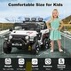preview thumbnail 18 of 29, Ride on Car with 6 EVA Wheels&4WD, 24V Battery Powered Electric Car for Ages 3-6 Kids