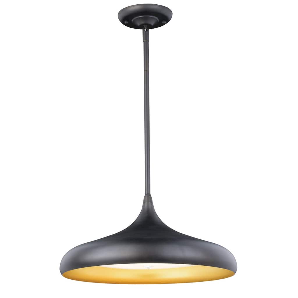 Motion Sensor Pendant Light - Mid-Century Modern Design, Dimmable LED, Oil Rubbed Bronze Finish - 66.5