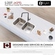 preview thumbnail 7 of 12, STYLISH Jaspel Dual Mount 31.25" Double-Bowl Kitchen Sink - 31.25" x 18" x 9"