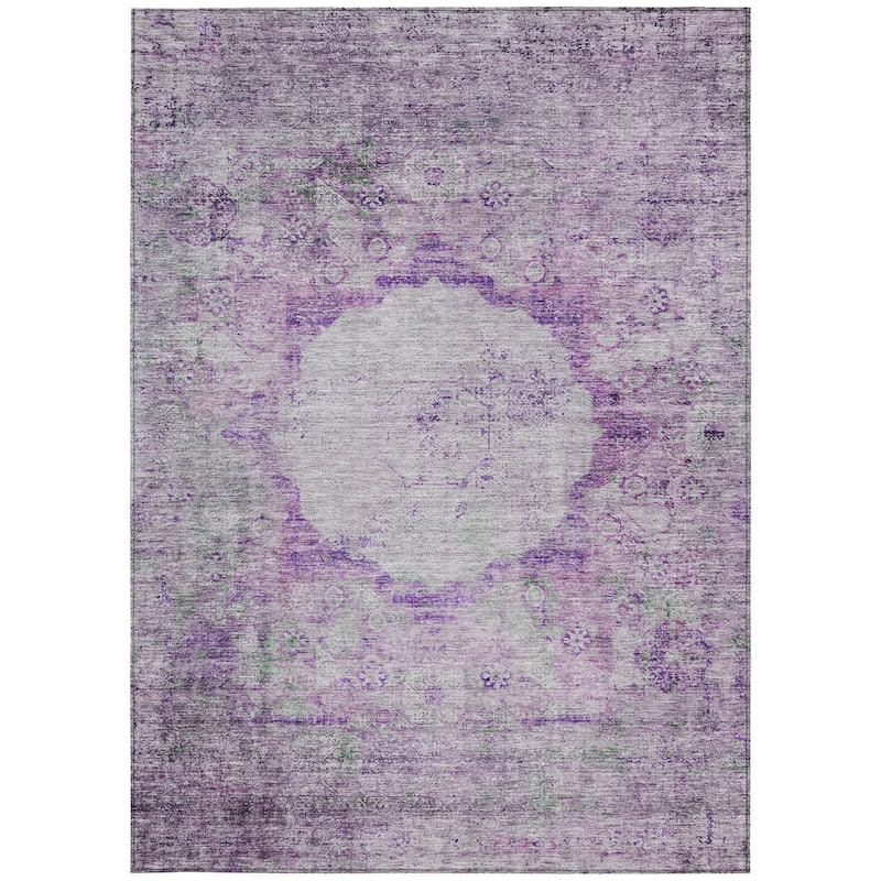 HomeRoots Oriental Traditional Rectangle Outdoor Rug