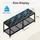 preview thumbnail 5 of 12, VECELO Modern Bed Frame with Storage Bench PU Leather Upholstered Headboard with Charging Stations Noise-Free Heavy Duty Bed