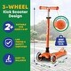 preview thumbnail 2 of 6, Kids Scooter – Children and Toddler 3 Wheel Kick Scooter – LED Wheel Lights Illuminate When Rolling– Adjustable Handlebar –