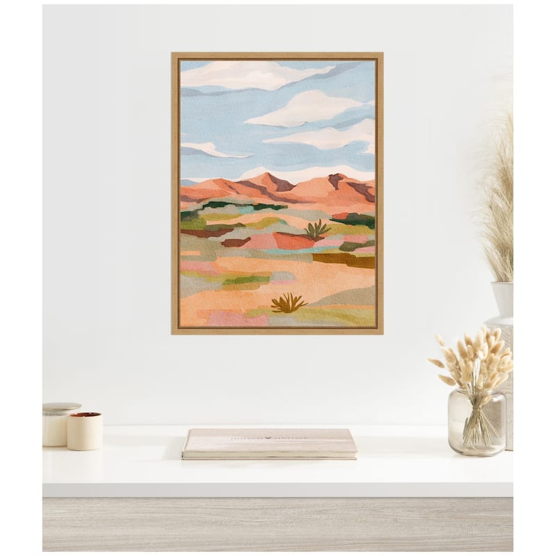 Kate and Laurel Sylvie Southwestern Dreams l Framed Canvas by Nikita Jariwala