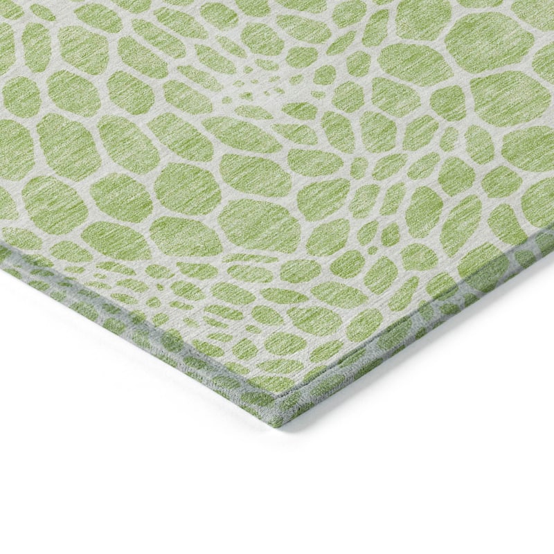Machine Washable Indoor/ Outdoor Chantille Animal Print Rug