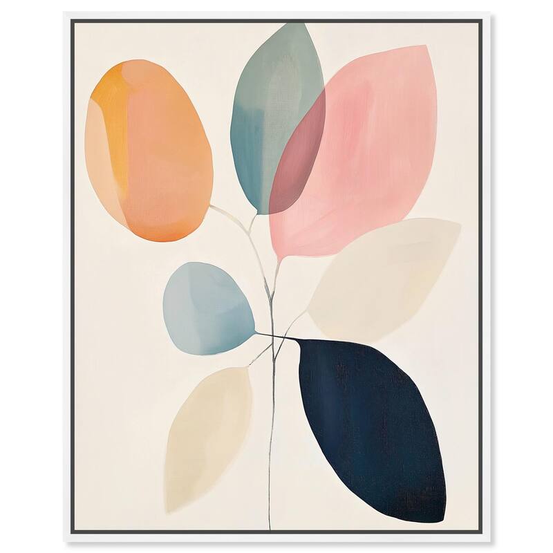 Soft Edge Foliage Canvas by Art Remedy - White - 16" x 20"