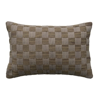 Woven Cotton Lumbar Pillow w/Tassels main image 1