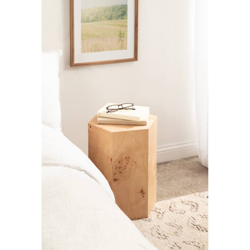 Kate and Laurel Berkett Hexagon Side Table - 14x12x19