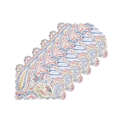 Payton Paisley Placemats Set of 6, 13" x 19" - Multicolored
