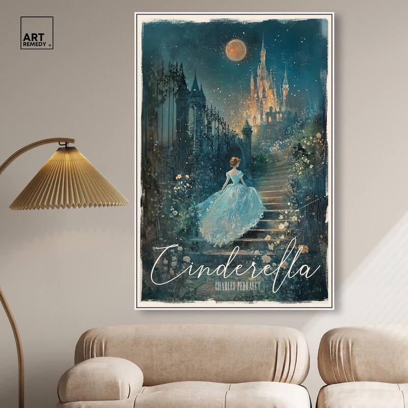 Classic Cinderella Canvas by Art Remedy