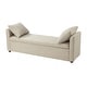 preview thumbnail 65 of 69, Franco Modern Upholstered Storage Bench with Two Throw Pillows and Thick Padded Cushion