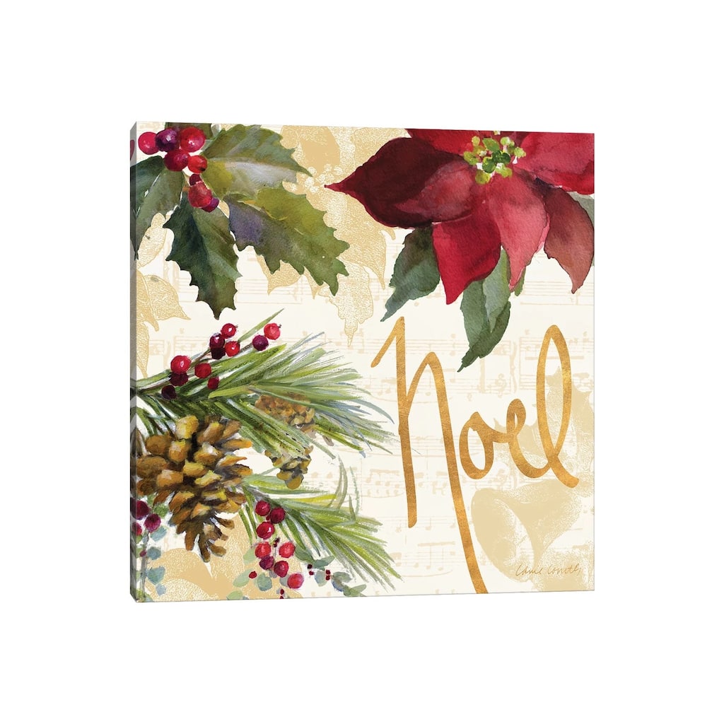 iCanvas "Christmas Poinsettia III" by Lanie Loreth Canvas Print