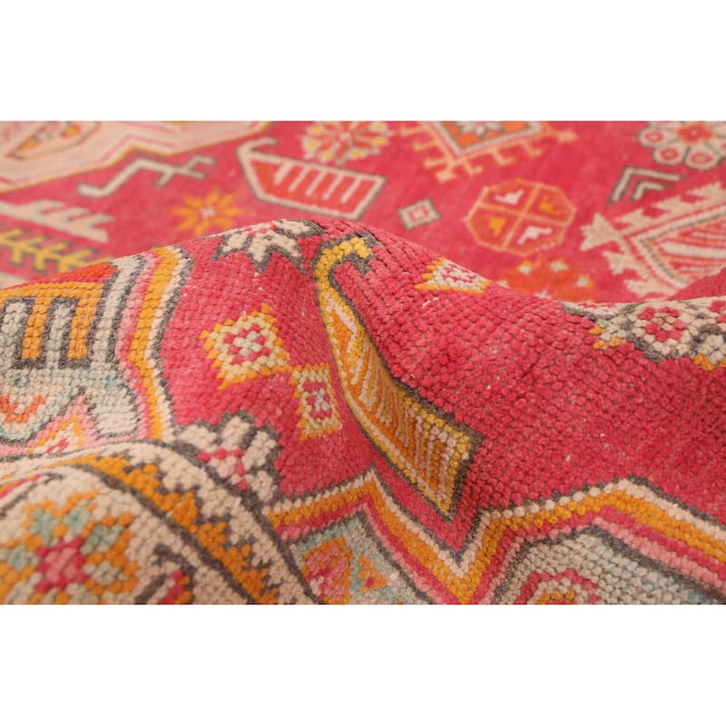 ECARPETGALLERY Hand-knotted Kayseri Vintage Red Wool Rug - 7'11 x 11'0