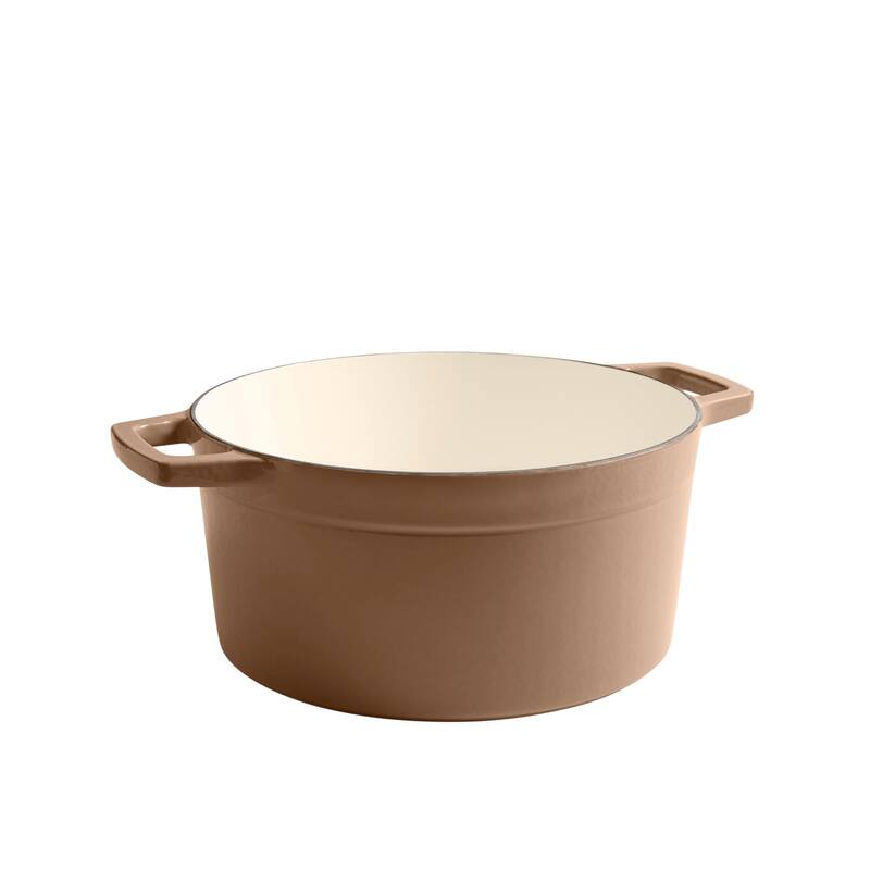 Martha by Martha Stewart 7 QT Enameled Cast Iron Dutch Oven w/Lid - Obsidian