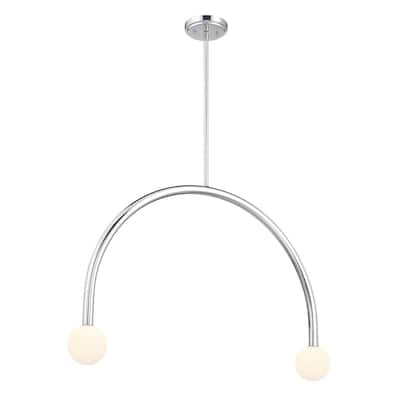 2-Light Chandelier By Trade Winds