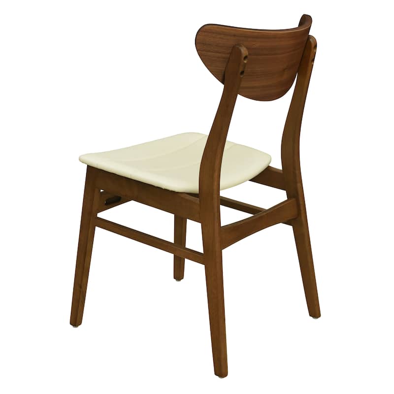 Anise Faux Leather and Rubberwood Dining Chair (Set of 2) by Christopher Knight Home