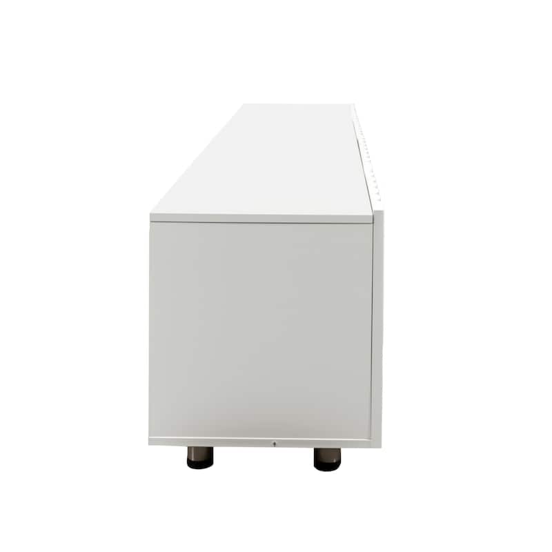 70.87" TV Stand with 2 Slide Out Drawers for Living Room